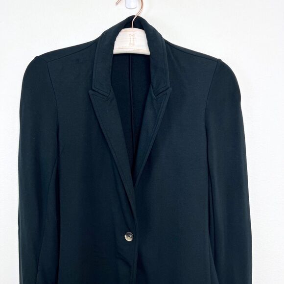 Theory Womens Single Button Modal Blazer Jacket Size Small Black - Picture 5 of 9